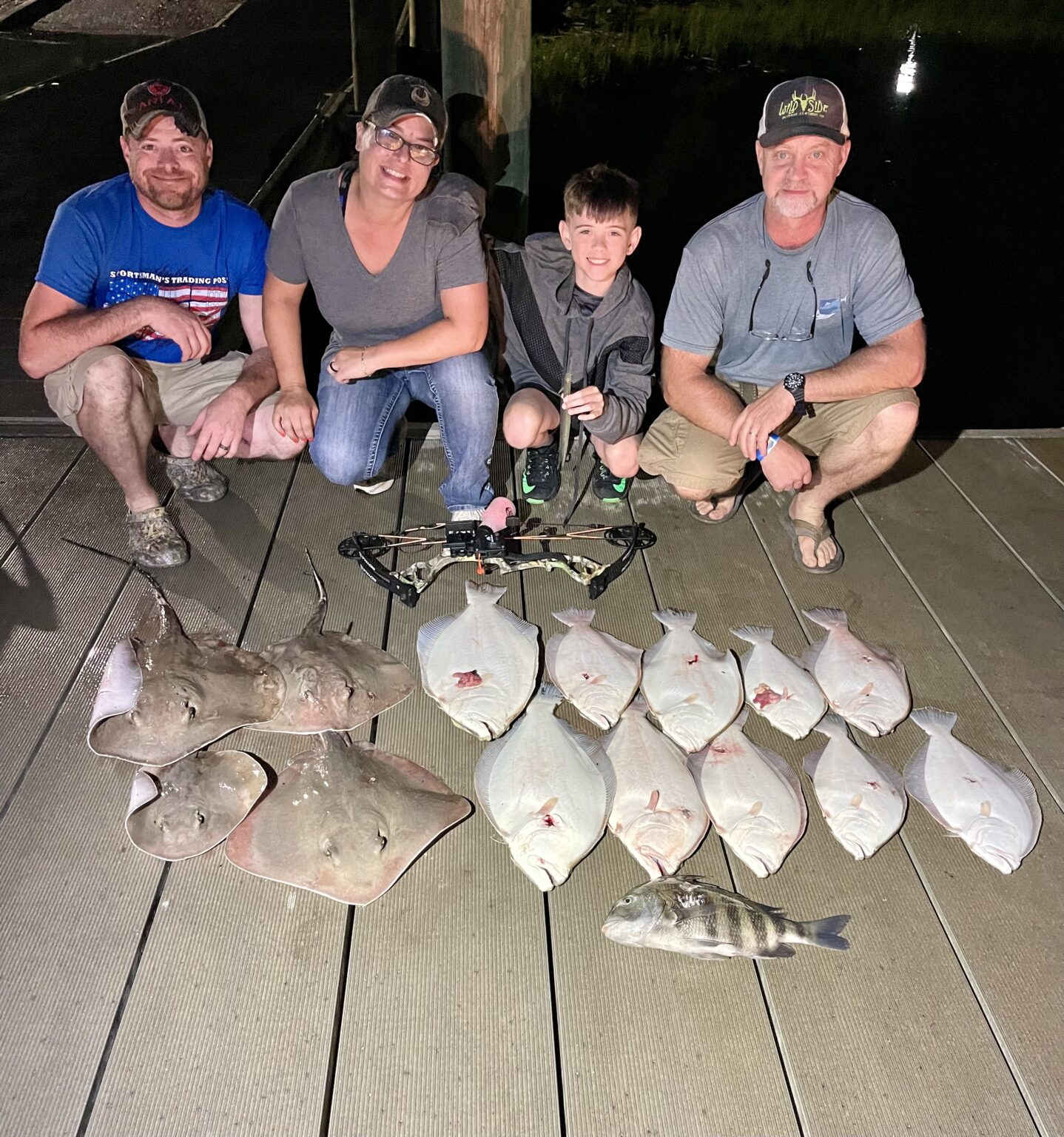 Photo gallery Atta Buoy Bow Fishing and Flounder Gigging Charters
